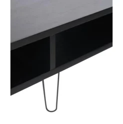 Escritorio Dea Madera Maciza Y Metal Tova