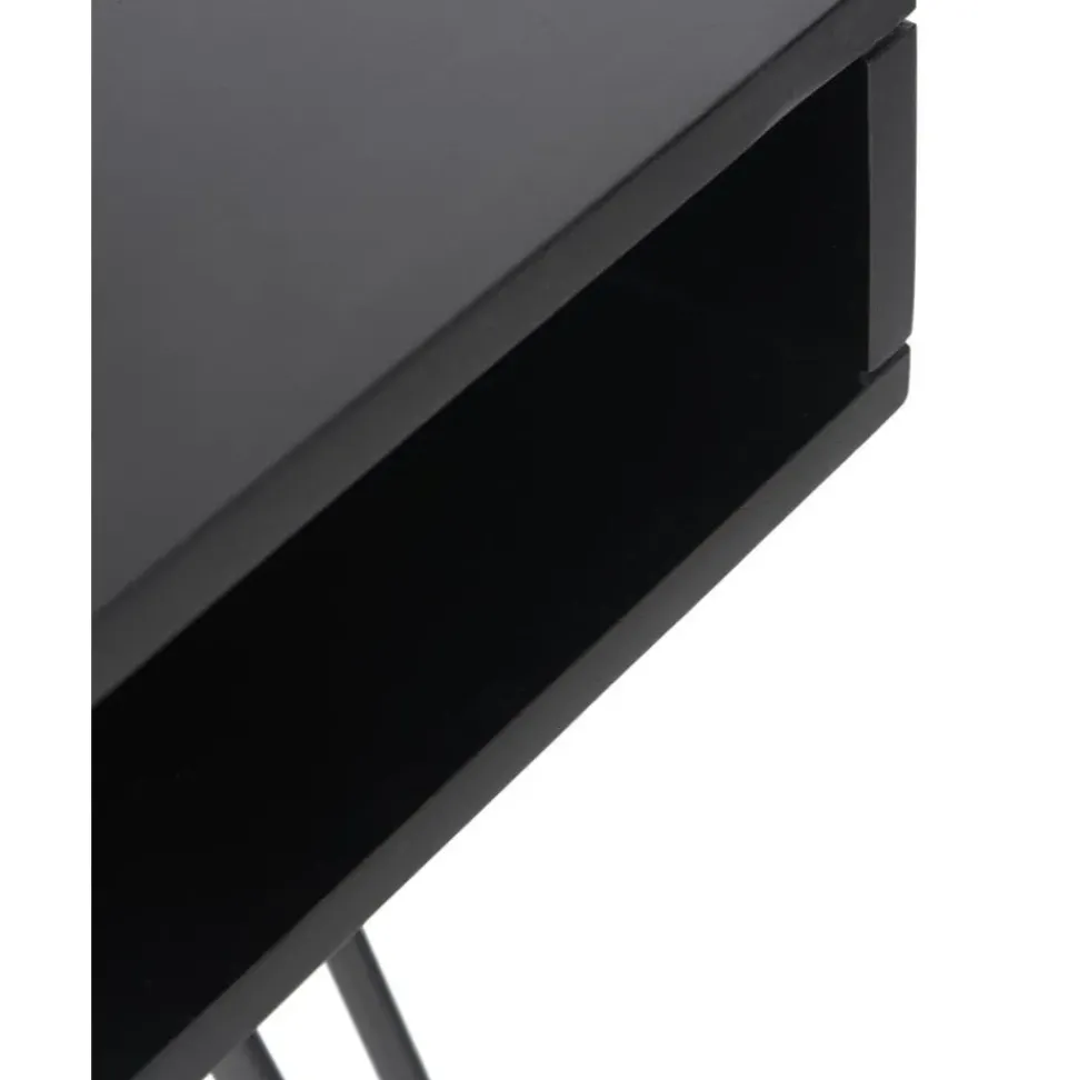 Escritorio Dea Madera Maciza Y Metal Tova