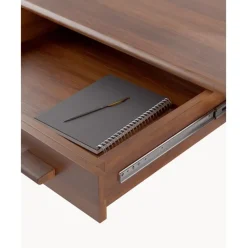 Escritorio Esquinero De Madera De Mango Con Cajones Paul