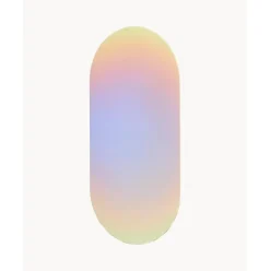 Espejo De Pared De Diseno Iridiscente Ruby