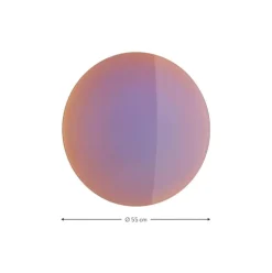 Espejo De Pared De Diseno Iridiscente Ruby