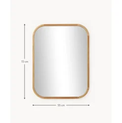 Espejo De Pared De Madera De Roble Levan