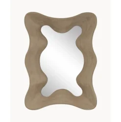 Espejo De Pared De Madera De Mango Riva