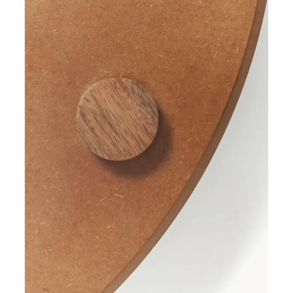 Espejo De Pared Grande Con Estante De Madera Sandro