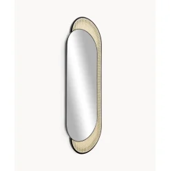 Espejo De Pared Ovalado Con Tejido Vienes Esma