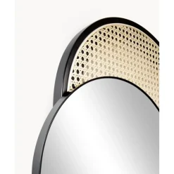 Espejo De Pared Ovalado Con Tejido Vienes Esma