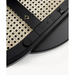 Espejo De Pared Ovalado Con Tejido Vienes Esma