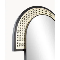 Espejo De Pared Ovalado Con Tejido Vienes Esma