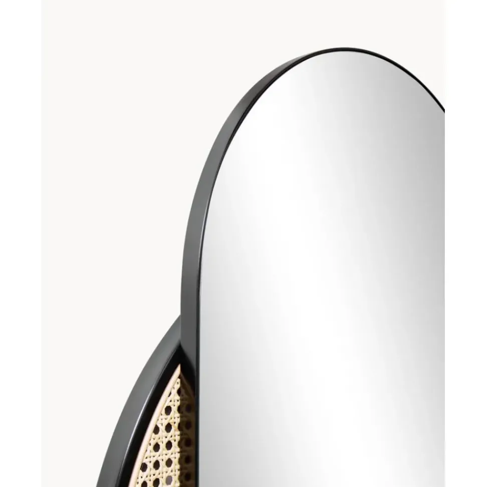 Espejo De Pared Ovalado Con Tejido Vienes Esma