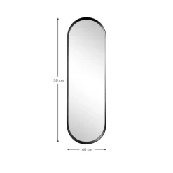 Espejo De Pared Ovalado De Aluminio Norm