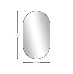Espejo De Pared Ovalado Lucia