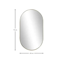 Espejo De Pared Ovalado Lucia