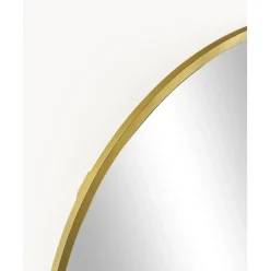 Espejo De Pared Ovalado Verena, Con Estante De Marmol