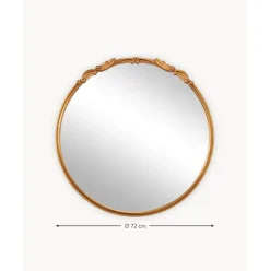 Espejo De Pared Redondo Barroco Francesca