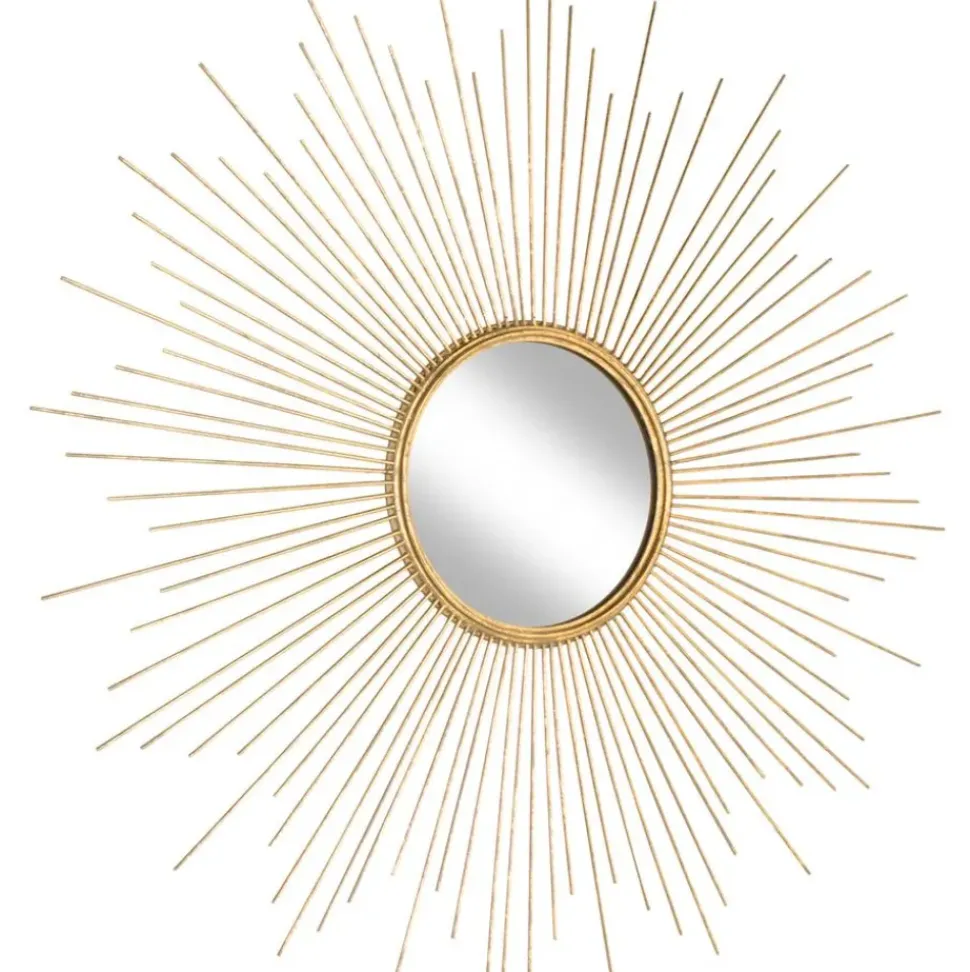 Espejo De Pared Redondo De Metal Ella