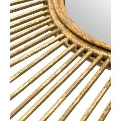 Espejo De Pared Redondo De Metal Ella