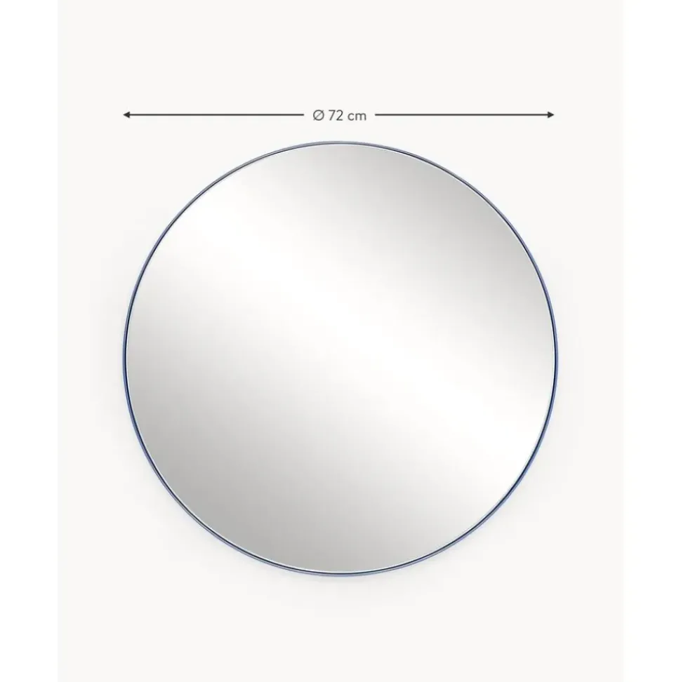 Espejo De Pared Redondo De Metal Ivy