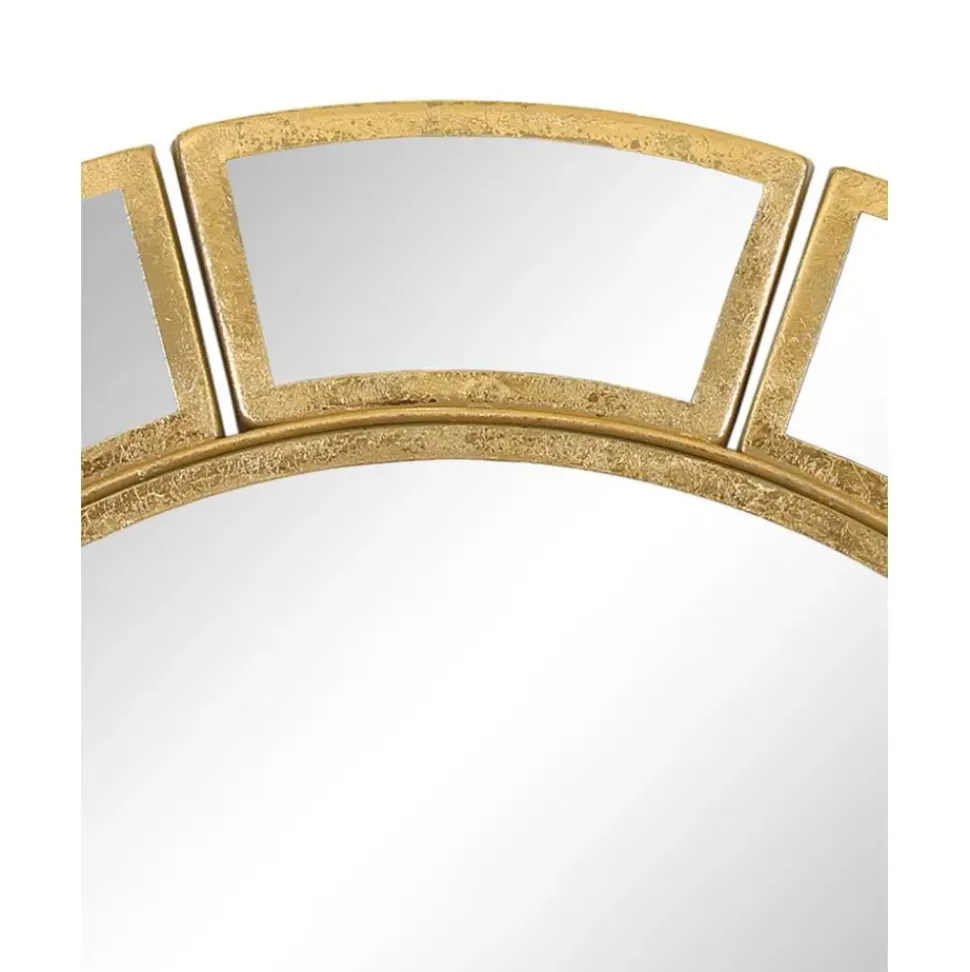 Espejo De Pared Redondo De Metal Dinus