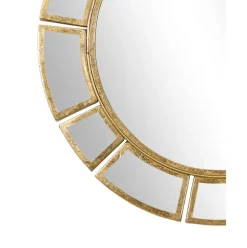 Espejo De Pared Redondo De Metal Dinus