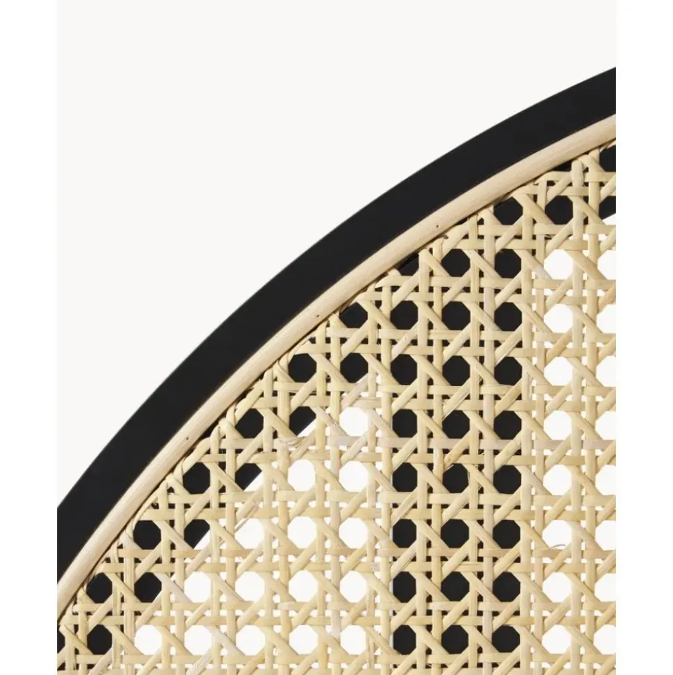 Espejo De Pie Con Biombo De Ratan Aura