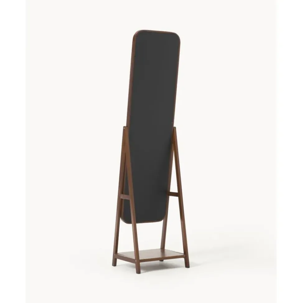 Espejo De Pie Con Estante De Madera Matteo