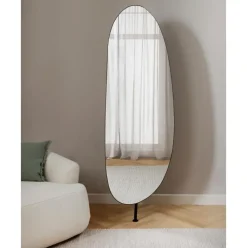 Espejo De Pie Con Estante De Metal Ophelia