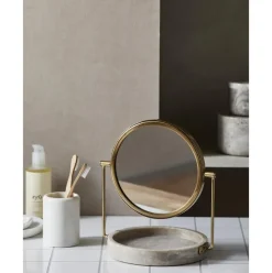 Espejo Tocador Con Bandeja De Marmol Haja