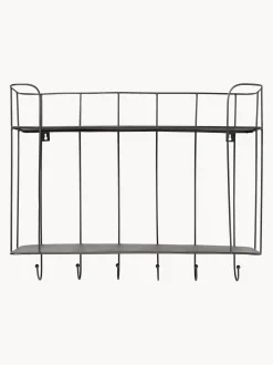 Estante De Pared Con Ganchos De Metal Hebda