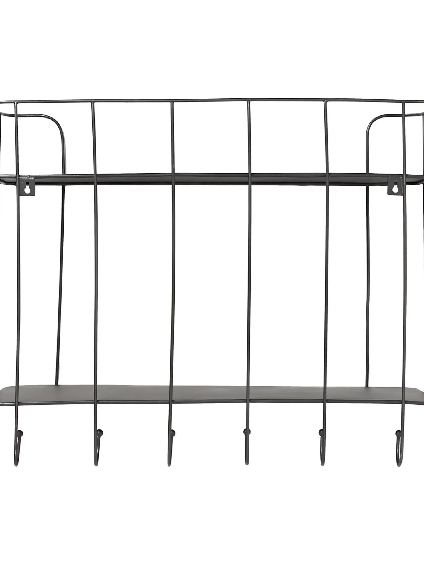 Estante De Pared Con Ganchos De Metal Hebda