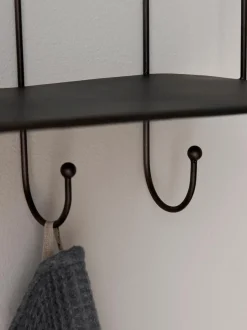 Estante De Pared Con Ganchos De Metal Hebda