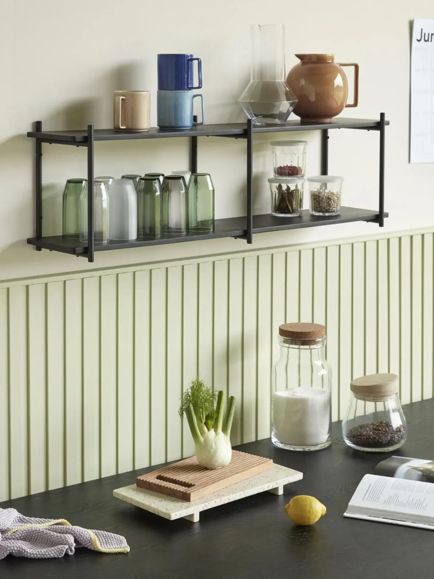 Estante De Pared De Madera De Eucalipto Norm