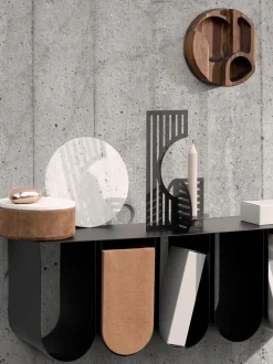 Estante De Pared De Metal Curved