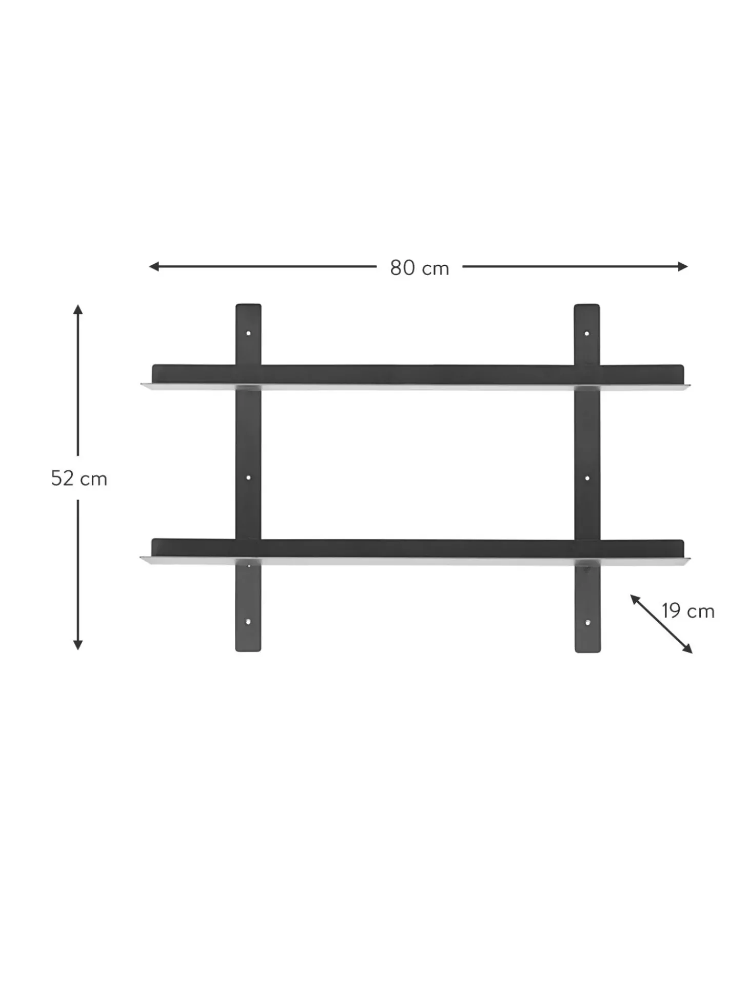 Estante De Pared De Metal Tag