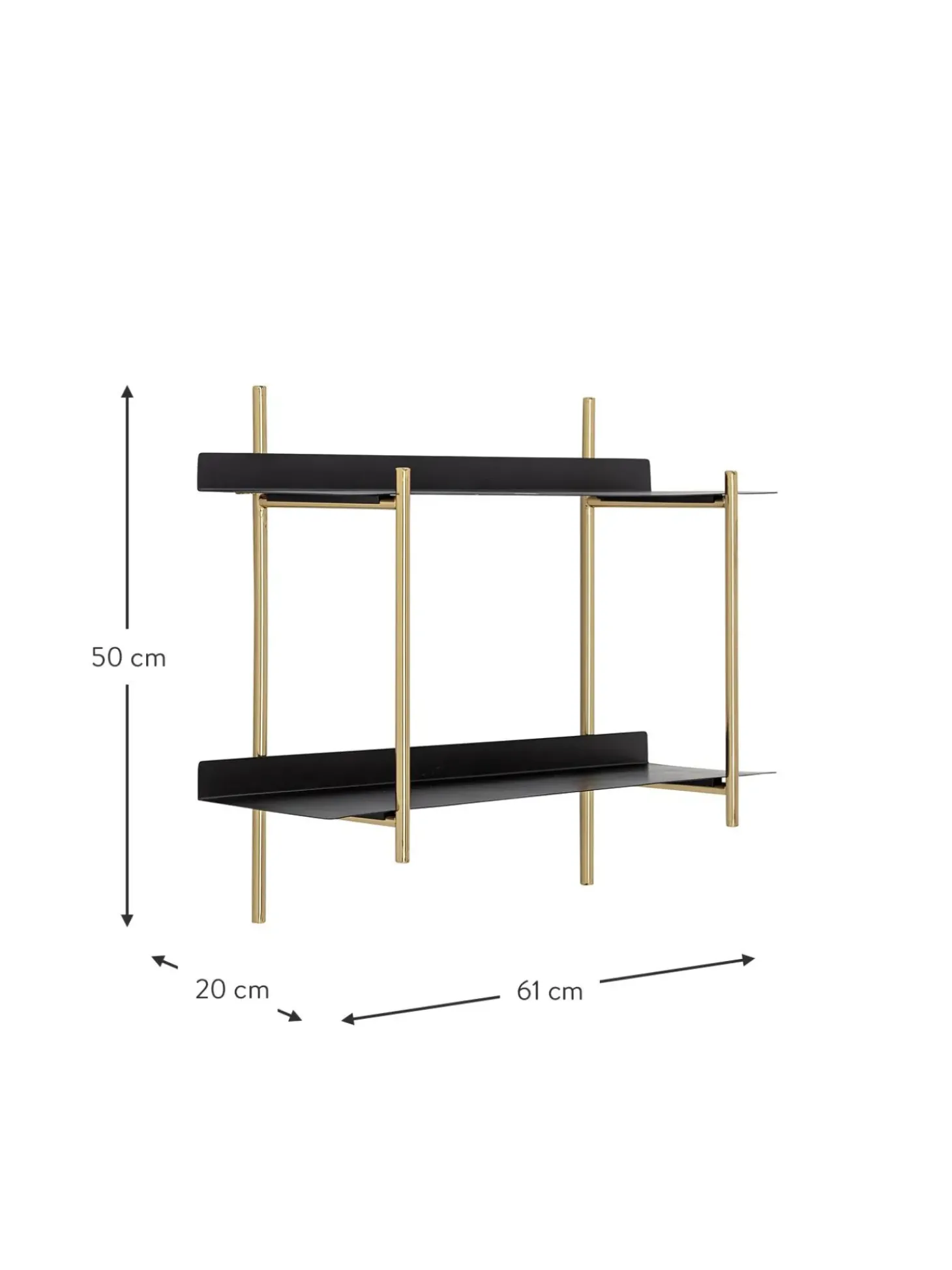 Estante De Pared De Metal Marvin