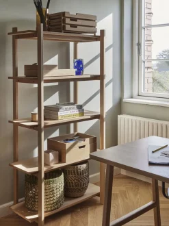 Estanteria De Madera De Roble Epoch