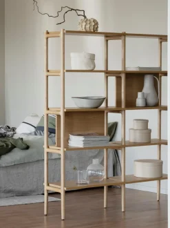 Estanteria De Madera De Roble Holton