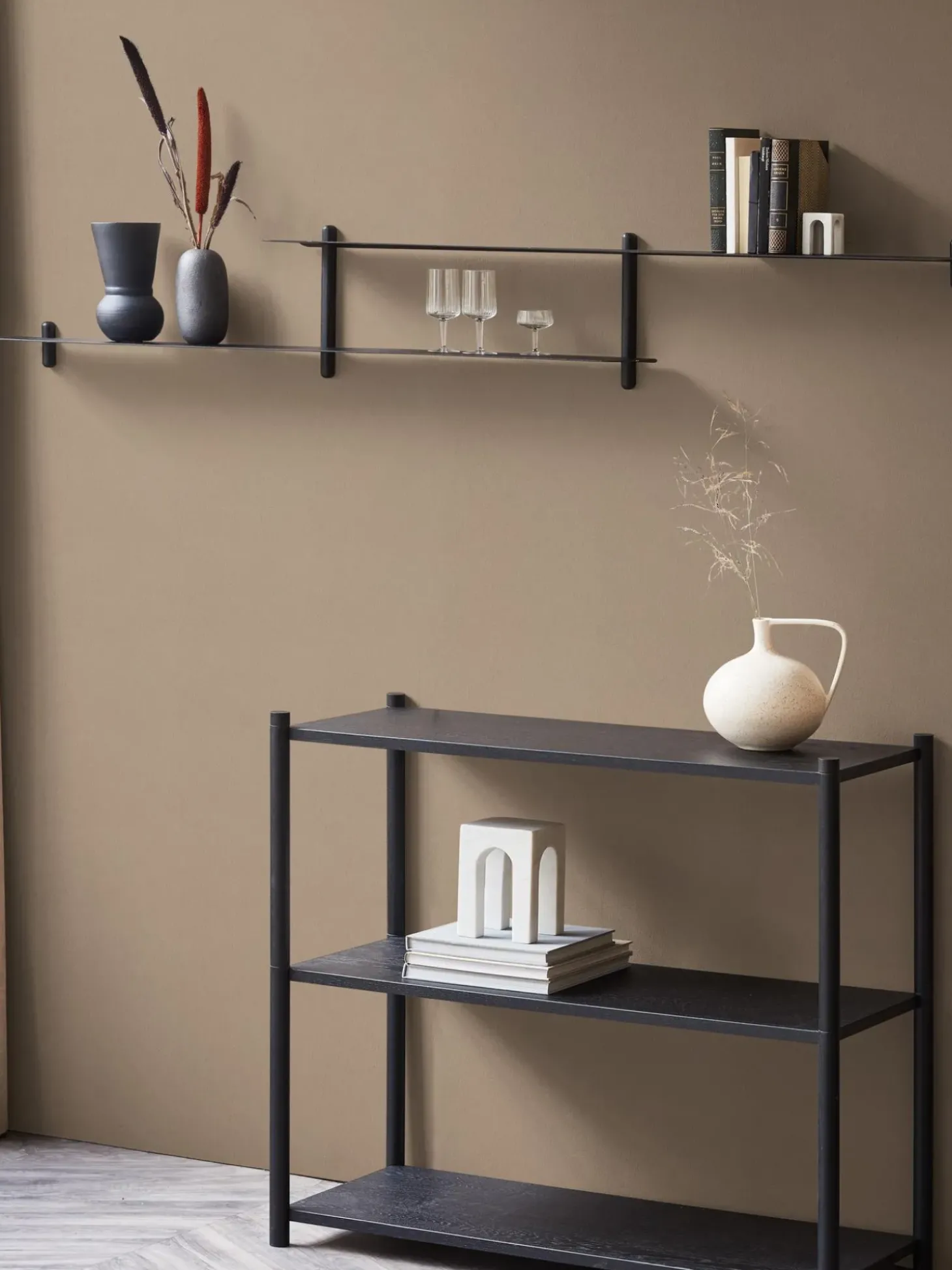 Estanteria De Madera De Roble Sceene