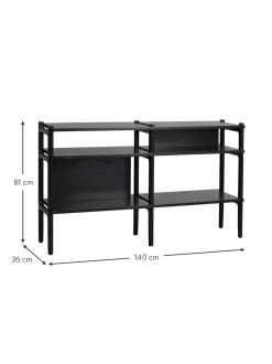 Estanteria De Madera De Roble Holton