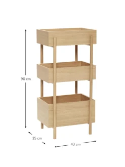 Estanteria De Madera De Roble Stack