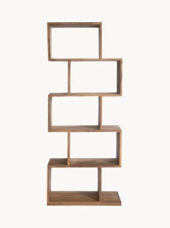 Estanteria De Madera De Sheesham Authentico Zick Zack