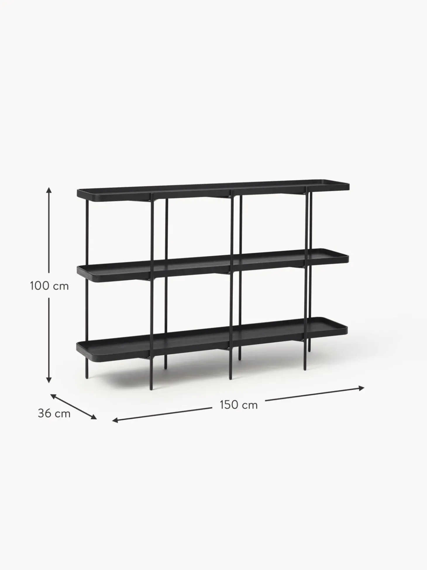 Estanteria De Madera Y Metal Renee