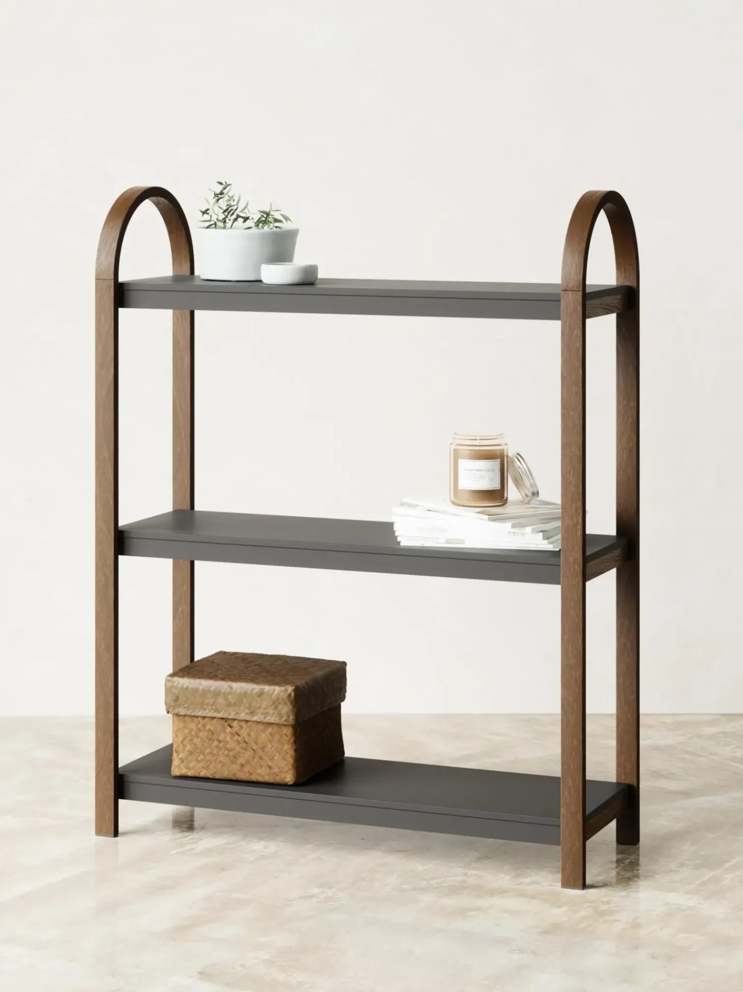 Estanteria De Madera Y Metal Bellwood