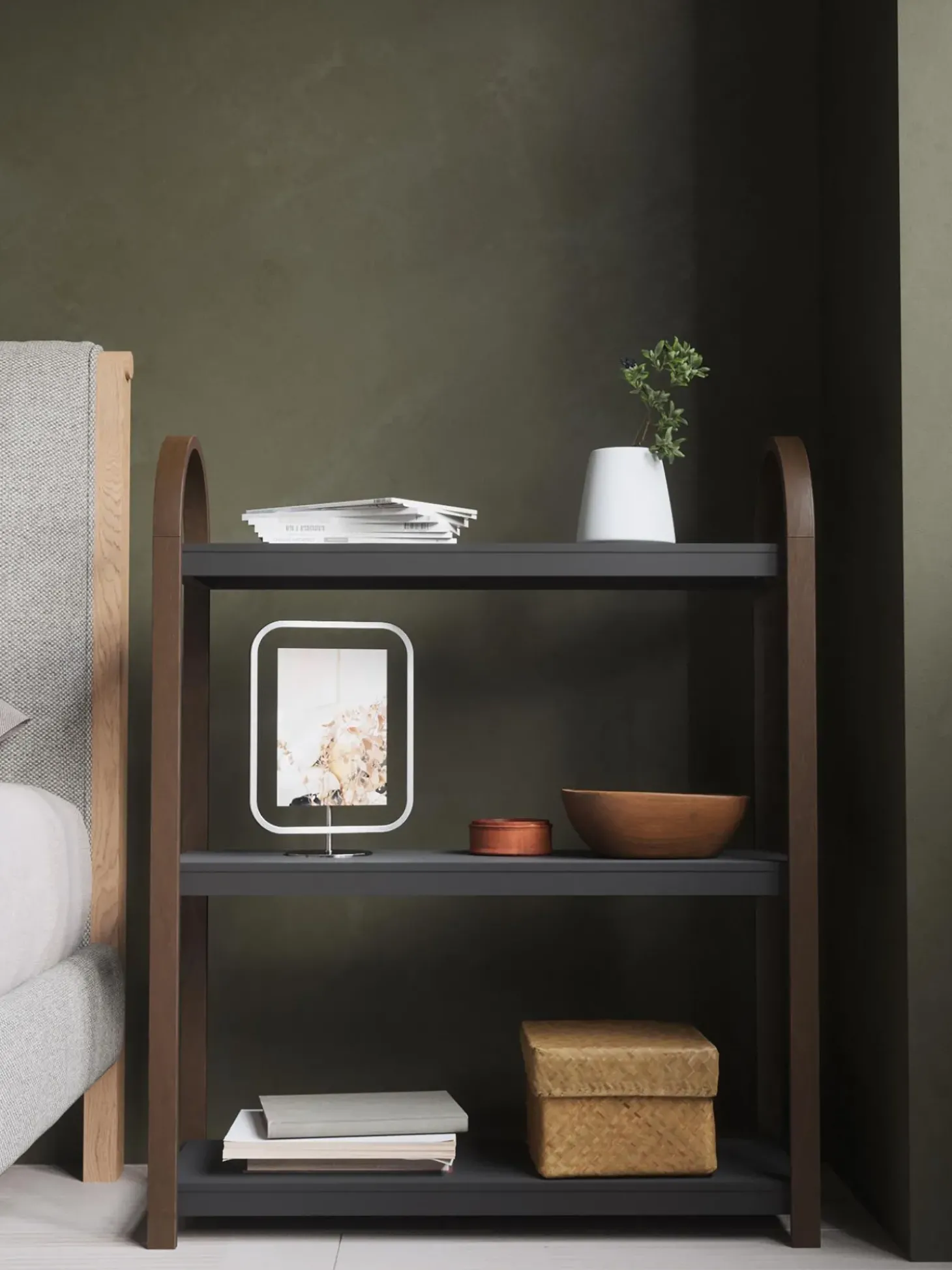 Estanteria De Madera Y Metal Bellwood