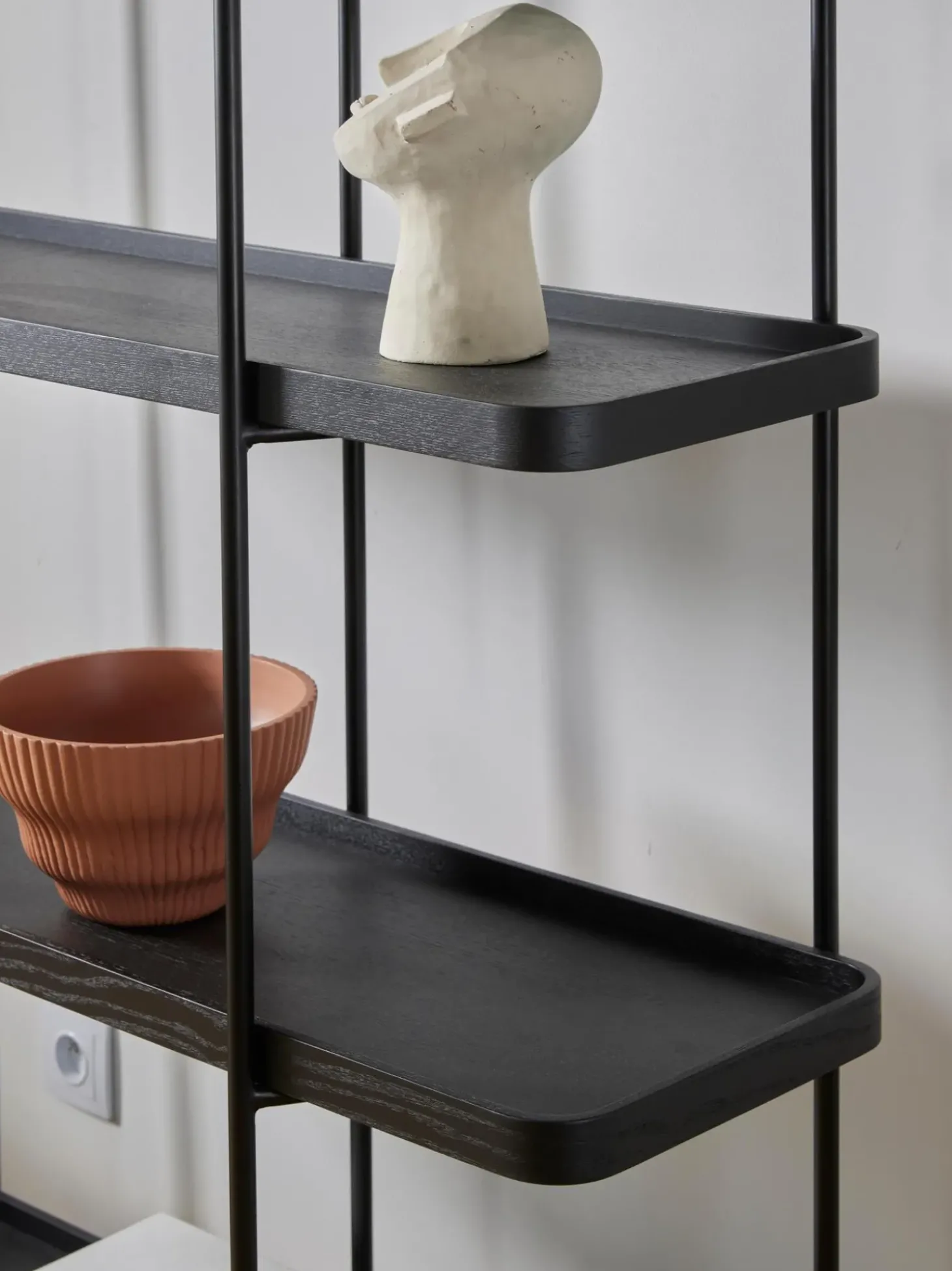 Estanteria Grande De Madera Y Metal Renee