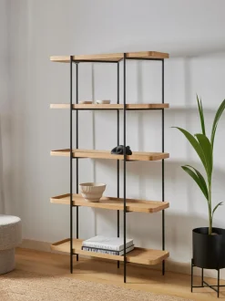 Estanteria Grande De Madera Y Metal Renee