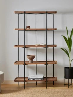 Estanteria Grande De Madera Y Metal Renee