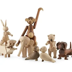 Figura Decorativa De Madera De Nogal Hund