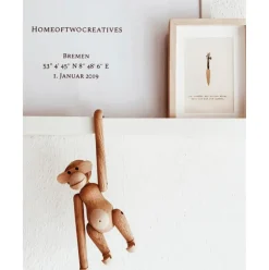 Figura Decorativa De Madera De Teca Affe