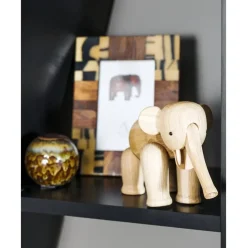 Figura Decorativa De Maderade Roble De Diseno Elefant