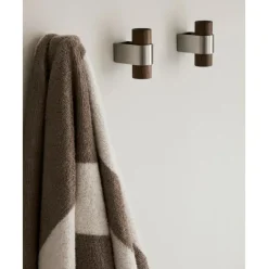 Ganchos De Pared De Madera De Nogal Dowel